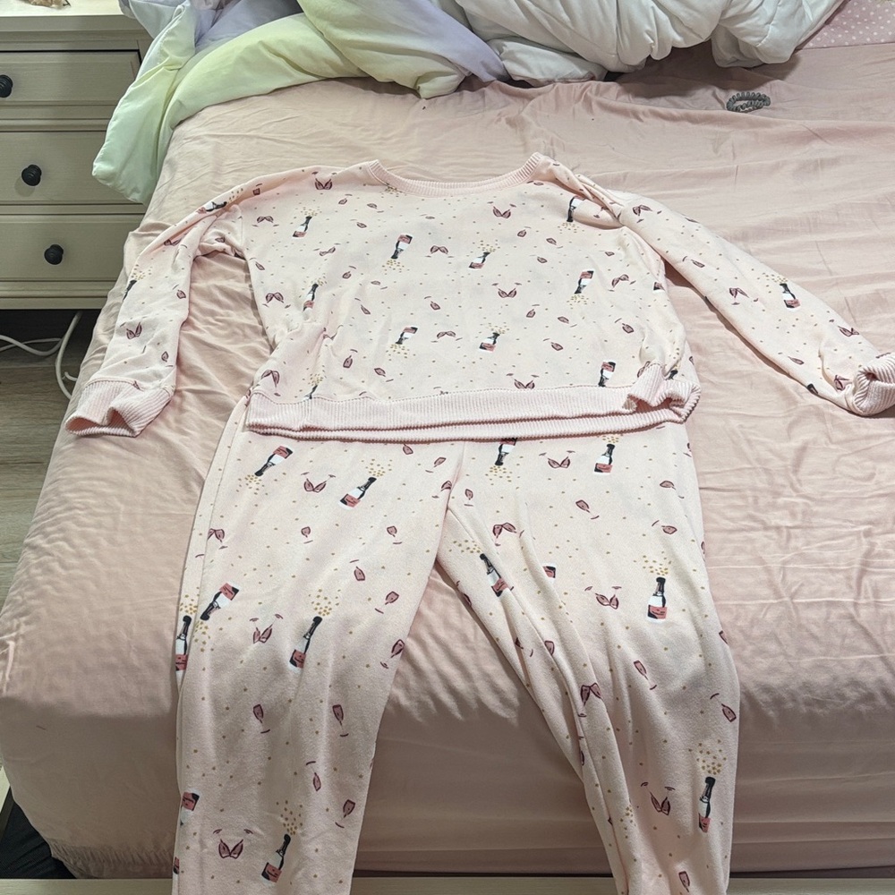 LC Lauren Conrad Light Pink Adult Pajama Set